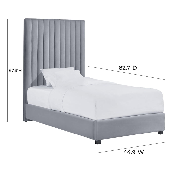 Arabelle Grey Bed Twin