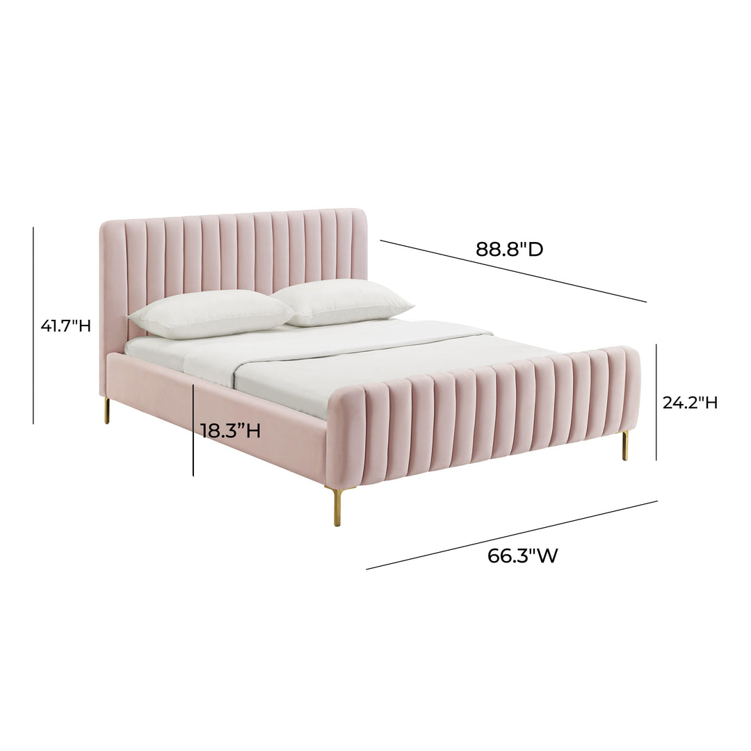 Angela Blush Bed in Queen