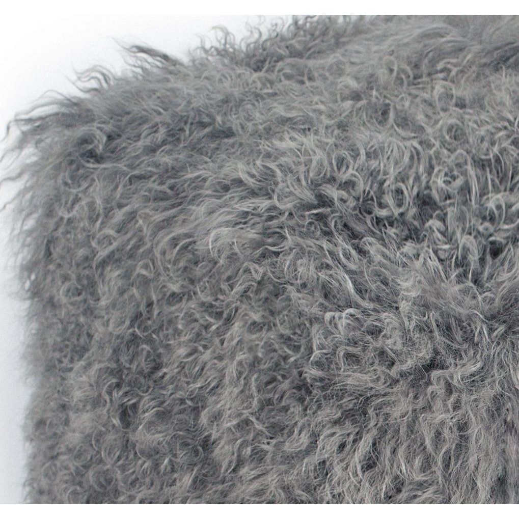 Tibetan Sheep Grey Pouf