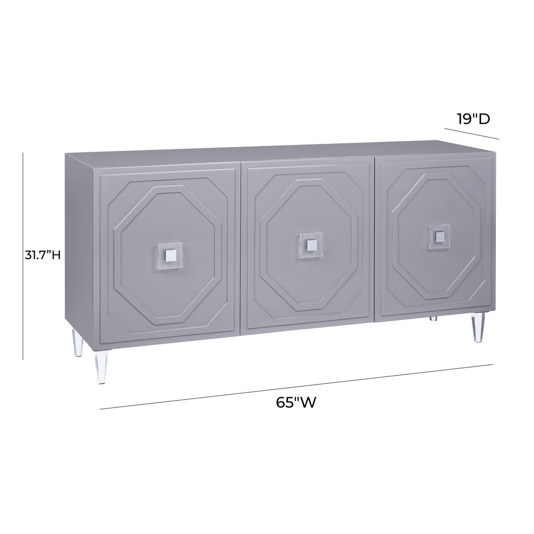 Andros Grey Lacquer Buffet