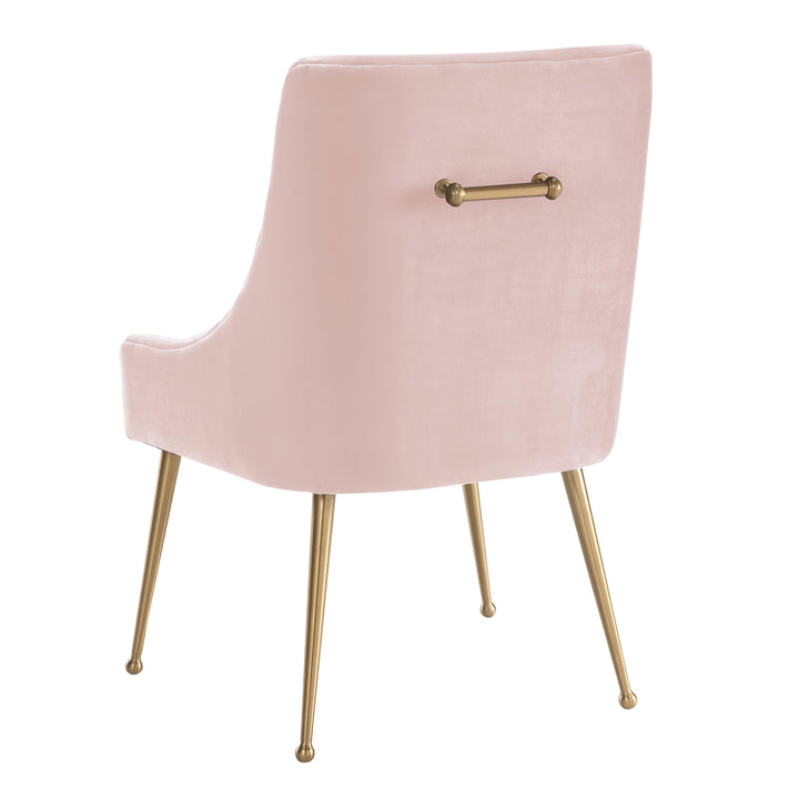 Beatrix Blush Velvet Side Chair