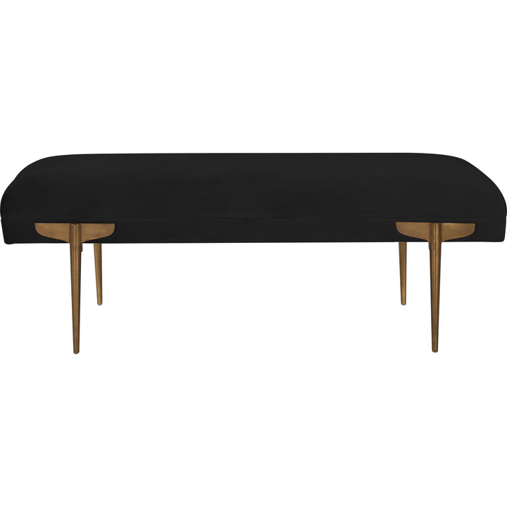 Brno Black Velvet Bench