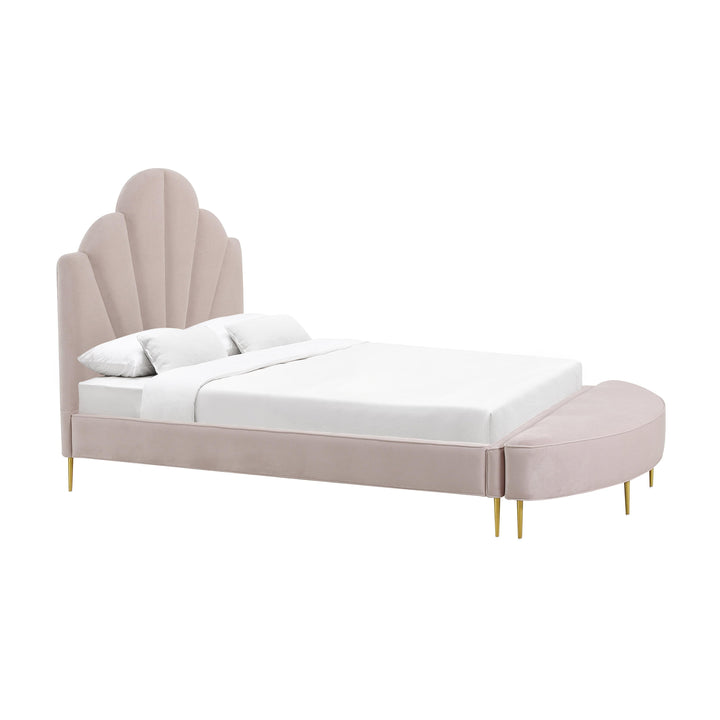 Bianca Blush Velvet Full Bench