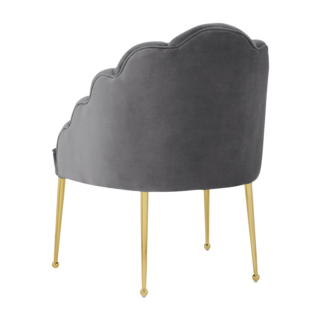 Daisy Grey Velvet Chair