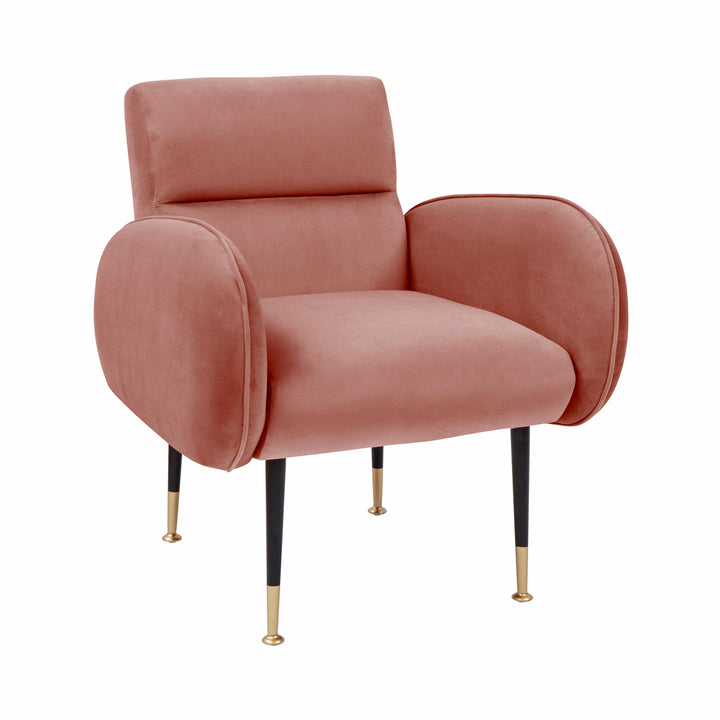 Babe Salmon Velvet Chair