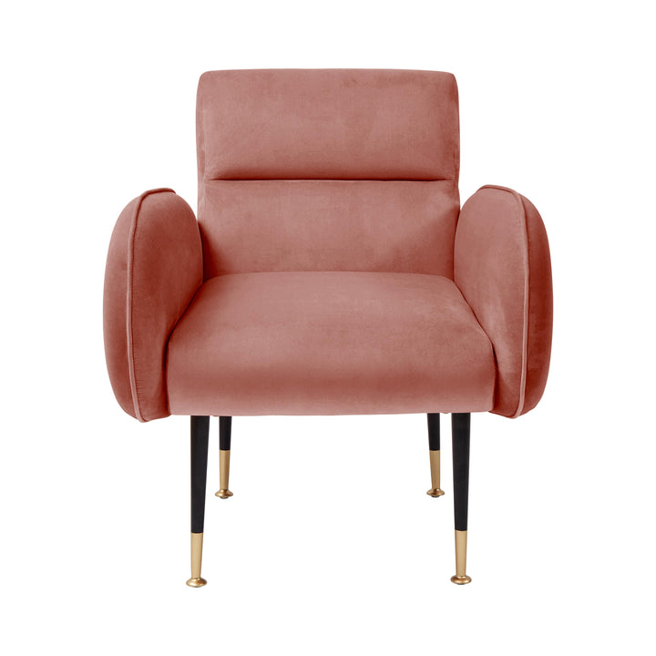 Babe Salmon Velvet Chair