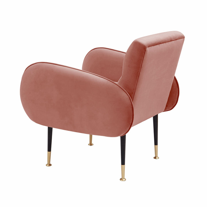 Babe Salmon Velvet Chair