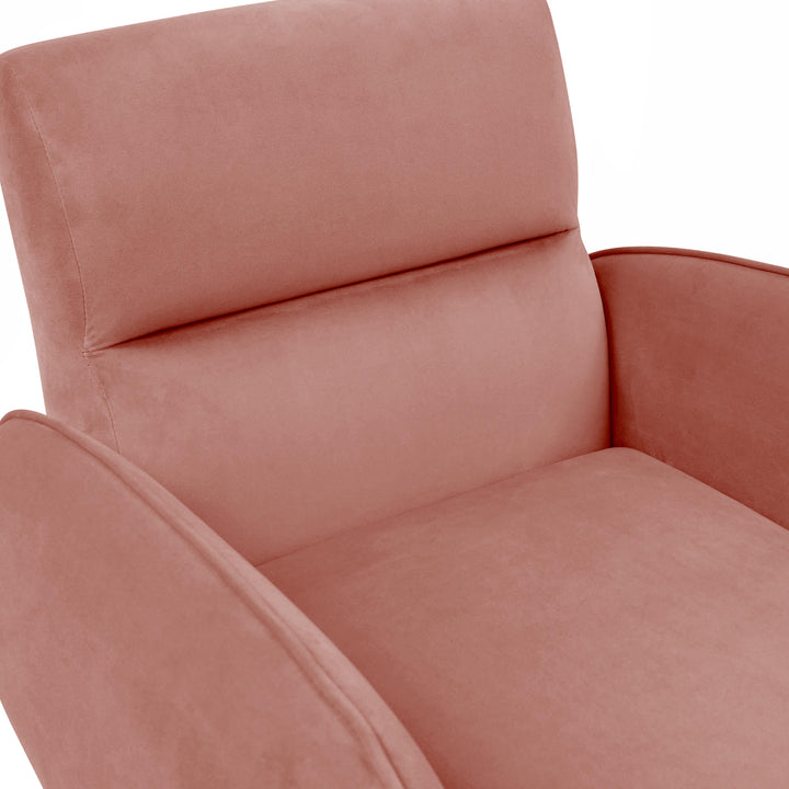 Babe Salmon Velvet Chair