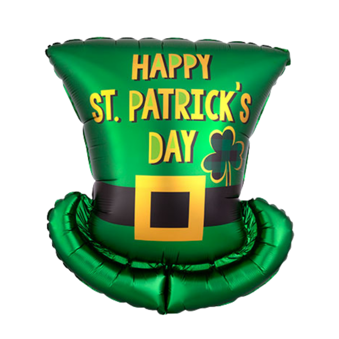 Happy St. Patrick's Day Hat Foil Balloon