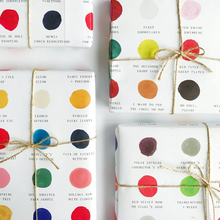 Color Palette Holiday Wrap