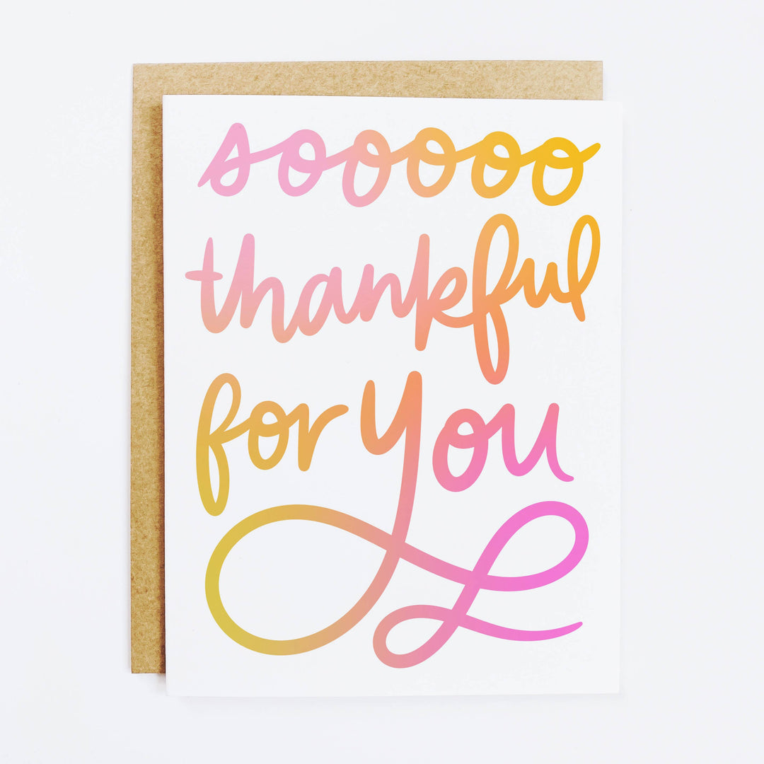 Rose Gold Foil Thank You Cards - Blush Cardstock — PAIGE BY