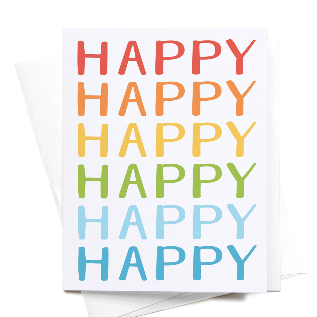 Rainbow Happy Birthday Card