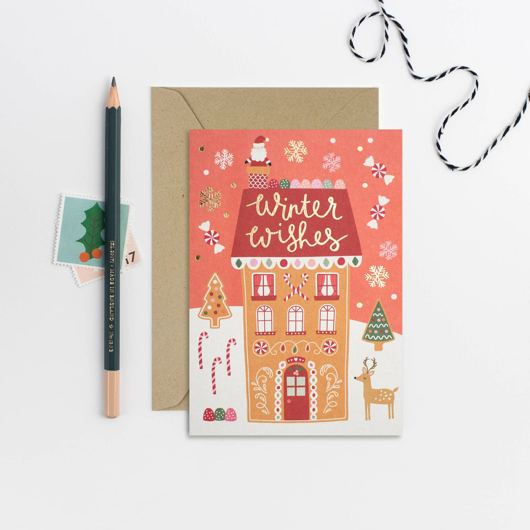 Gingerbread House Holiday Card