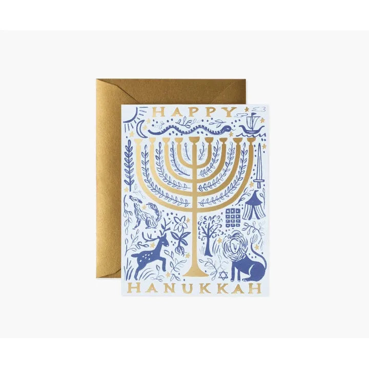 Twelve Tribes Menorah Card