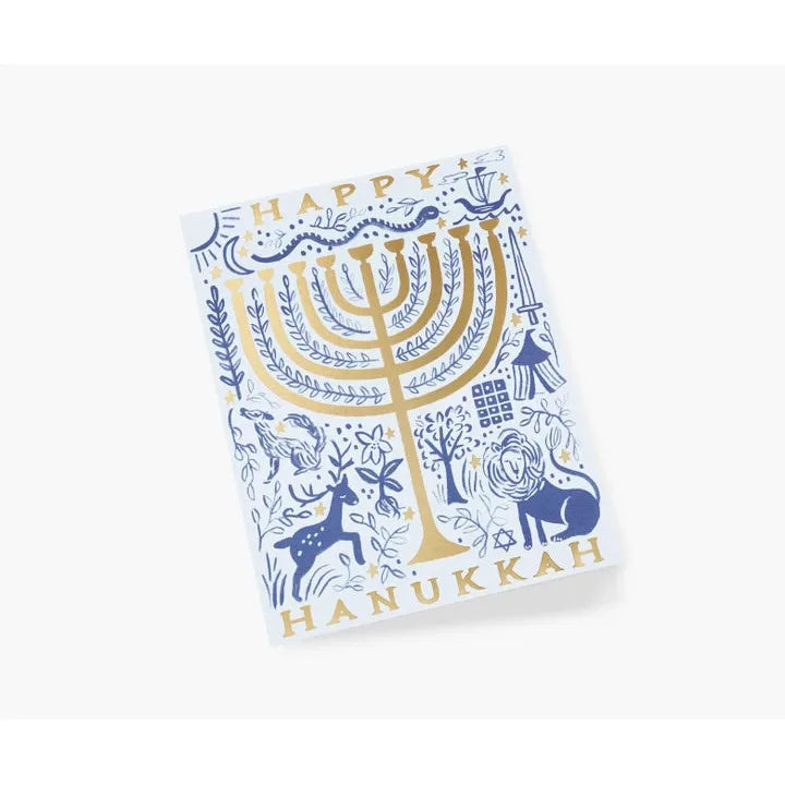 Twelve Tribes Menorah Card