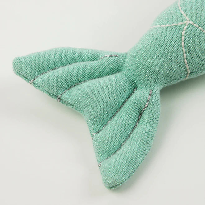 Green Blue Knitted Mermaid